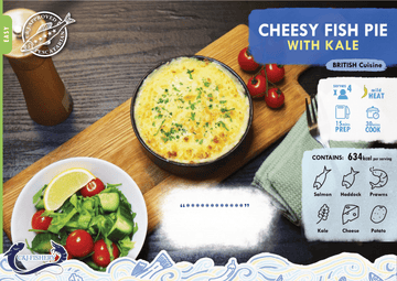 CHEESY FISH PIE WITH KALE