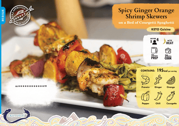 SPICY GINGER ORANGE SHRIMP SKEWERS