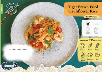 TIGER PRAWN FRIED CAULIFLOWER RICE