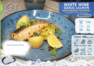 WHITE WINE GARLIC SALMON
